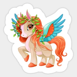 Baby pegasus for freedom and magic Sticker